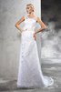 Robe de mariée vintage naturel moderne de traîne moyenne de fourreau - 5