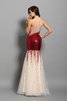 Robe de soirée longue naturel manche nulle d'épaule asymétrique de sirène - 2