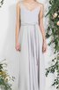 Ärmellos plissiertes Chiffon Elegantes romantisches knöchellanges Brautjungfernkleid - 3