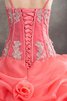 Robe de quinceanera de mode de bal bretelles spaghetti decoration en fleur de lotus - 5