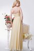 Robe demoiselle d'honneur bretelles spaghetti ruché ligne a en chiffon avec sans manches - 3