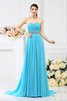 Ärmellos Plissiertes Chiffon Prinzessin A-Linie Brautjungfernkleid - 1