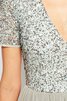 Vestido de Dama de Honor en Gasa de Espalda con ojo de cerradura de con Lentejuelas - 3