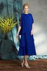 Boot-Ausschnitt Prinzessin Ärmelloses Knielanges Wadenlanges Brautmutterkleid - 4