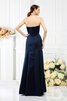 Robe demoiselle d'honneur longue de fourreau de bustier avec zip en satin - 30