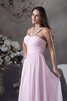 Robe de soirée longue plissé en chiffon entrecroisé avec perle - 2