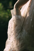 Abito da sposa a spiaggia giunonico cerniera a terra in stain elastico decorato - 4
