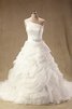 Abito da Sposa in Pizzo monospalla Conotta con Increspature Lungo Cerniera - 1