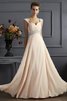 Prinzessin Perlenbesetztes Chiffon Empire Taille Anständiges Abendkleid - 1