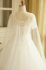 Robe de mariée à la mode en tulle de traîne longue exceptionnel luxueux - 9