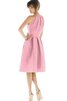 Moderno Vestido de Dama de Honor de Corte-A de Hasta la Rodilla de Escote halter - 2