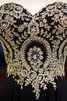 Vestido de Fiesta en Gasa y Encaje de Llamativo de Largo - 2