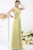 A-Line Prinzessin Drapiertes Chiffon Ärmelloses Brautjungfernkleid - 8