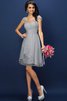 Abito da Damigella in Chiffon con Piega Conotta A-Line Principessa - 27