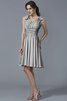 Robe demoiselle d'honneur bref naturel bandouliere spaghetti en chiffon a-ligne - 25