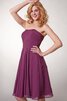 Abito da Damigella Formale E Informale Semplice Cerniera senza strap in Chiffon Senza Maniche - 3