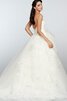Vestido de Novia de Corte Evasé en Tul de Hasta el suelo de Espalda Descubierta - 2