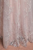 A-Linie Funkelnd Dom Brautkleid mit Bordüre mit Bootsförmiger Ausschnitt - 6