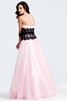 Abito da Sera in pizzo in Pizzo con Fiocco in Tulle Senza Maniche senza strap - 2