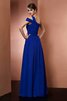Ein Schulter Prinzessin A Linie Anständiges Bodenlanges Abendkleid - 2