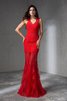 Robe de bal naturel impressioé manche nulle en satin de sirène - 1
