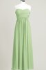 Robe demoiselle d'honneur plissé longue de col en cœur ruché - 19