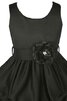 Robe de cortège enfant de lotus encolure ronde avec sans manches avec fleurs - 2