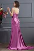 Robe de bal longue en satin tissé élastique avec perle collant cordon - 2