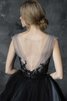 Vestido de Novia en Tul de Fajas de Escote redondo de Encaje Adorno de Apliques - 4