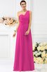 Robe demoiselle d'honneur longue plissé manche nulle avec fronce en chiffon - 11