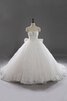 Robe de mariée distinguee splendide naturel avec lacets avec nœud - 1
