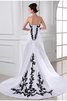 A Linie Schlichtes Anständiges Brautkleid mit Rücken Schnürung mit Applikation - 2
