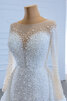 Robe de mariée distinctif textile en tulle formelle distinguee naturel - 5