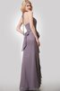 Robe demoiselle d'honneur sexy à la mode avec fronce avec chiffon avec sans manches - 4
