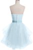 Robe fête de la rentrée naturel plissage avec gradins en tulle a-ligne - 7