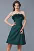 Robe demoiselle d'honneur facile en taffetas de fourreau de bustier fermeutre eclair - 9