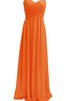 Gerüschtes Reißverschluss Chiffon A-Line bodenlanges Brautjungfernkleid - 9