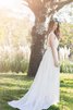 Abito da Sposa Formale E Informale Spazzola Treno con Piega Senza Maniche A-Line in pizzo - 3
