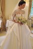 Herrlich Vintage Langärmeliges Romantisches Brautkleid mit Rücken Schnürung - 1