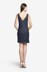 Elegante Vestido de Dama de Honor de Sin mangas de Encaje Adorno de Corto - 2