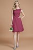Chiffon Reißverschluss Prinzessin Natürliche Taile Brautjungfernkleid mit Bordüre - 10