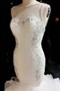 Robe de mariée romantique luxueux de col en cœur avec perle de traîne courte - 2