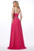 Robe de soirée plissage longue avec chiffon de traîne courte avec zip - 2