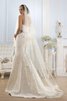 Abito da Sposa con Applique senza spalline in pizzo Sirena Lungo Naturale - 1