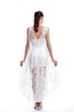Vestido de Dama de Honor de Corte-A en Encaje de Alto Bajo de Sin mangas de Apliques - 2