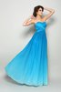A-Linie Plissiertes Chiffon Anständiges Ballkleid mit Herz-Ausschnitt - 1