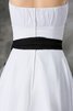 Robe demoiselle d'honneur de bustier au niveau de genou avec chiffon avec ruban ruché - 8