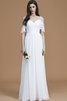 Abito da Damigella Senza Maniche A Terra Principessa A-Line in Chiffon - 1