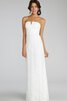 Robe demoiselle d'honneur moderne de col entaillé longueru au niveau de sol de bustier - 12