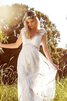 Elegante Vestido de Novia de Corte-A en Tul de Fuera de casa - 4